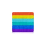 Jumbo 40cm jumbo rainbow bubble poppit push pop fidget toy, carr� arc - en - ciel