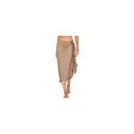 Jupe de couverture de bikini  volants en mousseline de soie pour femmes, sexy sur la plage, kaki
