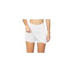 Jupes short de yoga pour femmes pantalon taille haute avec poche, blanc / m