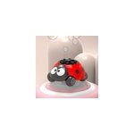 Kids beetle bubble machine outdoor electric cute ladybug bubble maker with light, rouge