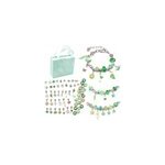 Kit de fabrication de bracelets, perles de bricolage et pendentifs, vert
