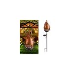 Lampe à piquet solaire pour jardin, étanche à la lune et au soleil, type 5 Lampe à piquet solaire pour jardin, étanche à la lune et au soleil, type 5