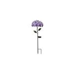 Lampe solaire pour pelouse et jardin avec piquet en fer pour hortensias, violet