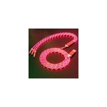 Ligne de c�ble de donn�es lumineuse pour ios android type - c de 1, 2m pour voiture streamer, rouge