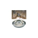 Litire pour chien et chat - mangeoire en acier inoxydable argent