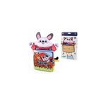 Marionnette  main 2 - en - 1 pour bb, livre en tissu, jouet d'ducation prcoce, lapin