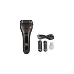 Meuleuse �lectrique pour pieds rechargeable et �tanche pour le soin de la peau des pieds, noir