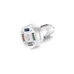 Mini chargeur rapide de téléphone portable 4 ports usb pour voiture, blanc Mini chargeur rapide de téléphone portable 4 ports usb pour voiture, blanc