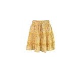 Mini - jupe  volants avec imprim floral pour femmes, plage bohme, style 1 / m