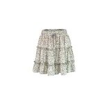 Mini - jupe  volants avec imprim floral pour femmes, plage bohme, style 2 / m