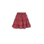 Mini - jupe  volants avec imprim floral pour femmes, plage bohme, style 5 / m