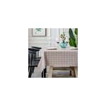 Nappe rectangulaire impermable et rsistante aux taches en pvc avec impression treillis moderne, type ...