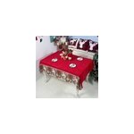 Nappe de table imprim�e de no�l rectangulaire d�coration du nouvel an 150x180cm, type f