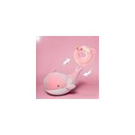 Oreiller de cou dformable 2 en 1 en forme de u, avec dessin anim mignon,  double usage, baleine rose ...