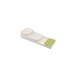 Organisateur de couteaux  tiroir porte - couteaux de cuisine rangement pour 9 couteaux, blanc