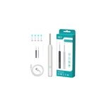 Outil de nettoyage d'oreilles électrique wifi smart ear scoop visualisation led, blanc Outil de nettoyage d'oreilles électrique wifi smart ear scoop visualisation led, blanc