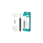 Outil de nettoyage d'oreilles lectrique wifi smart ear scoop visualisation led, noir