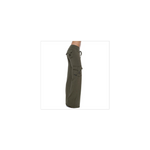 Pantalon cargo mode casual � taille haute �lastique et � cordon de serrage pour femmes, vert / m