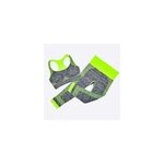 Pantalon court avec soutien - gorge de yoga pour femme, 2 pices, ensemble de vtements de gym, de course ...
