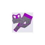 Pantalon court avec soutien - gorge de yoga pour femme, 2 pices, ensemble de vtements de gym, de course ...