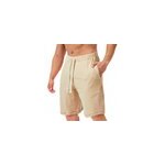 Pantalon dcontract de couleur unie avec poches  cordon de serrage pour hommes, abricot / l