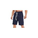 Pantalon d�contract� de couleur unie avec poches � cordon de serrage pour hommes, bleu marine / m