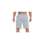 Pantalon dcontract de couleur unie avec poches  cordon de serrage pour hommes, gris clair / m