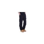 Pantalon dcontract  poches multiples et  taille lastique pour hommes, noir / l