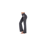 Pantalons � jambes l�g�rement larges pantalons de yoga d�contract�s pour filles � taille haute, gris ...