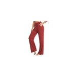 Pantalon large dcontract avec poches pour femmes, rouge / m