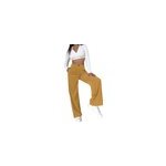Pantalon en velours ctel  taille haute pour femme pantalon large  jambe droite et ample, kaki / m ...