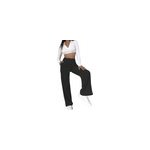 Pantalon en velours ctel  taille haute pour femme pantalon large  jambe droite et ample, noir / m ...