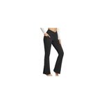 Pantalon de yoga long pour femme - leggings � taille haute et �vas�s - pantalon habill� de jazz, noir ...