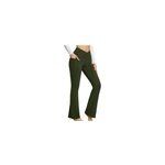Pantalon de yoga long pour femme - leggings à taille haute et évasés - pantalon habillé de jazz, vert ... Pantalon de yoga long pour femme - leggings à taille haute et évasés - pantalon habillé de jazz, vert ...