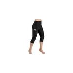 Pantalon de yoga taille haute avec poches pour femmes avec contrle du ventre, noir / m