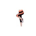 Pantalon de yoga taille haute avec poches latrales pour femmes, orange / m