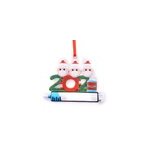 Pendentif arbre de noël masque bonhomme de neige diy salutations manuscrites, famille de 3 Pendentif arbre de noël masque bonhomme de neige diy salutations manuscrites, famille de 3