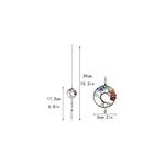 Pendentif boule de cristal suspendue en fil de fer avec pierre de cristal suncatacher, arbre de vie