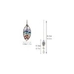 Pendentif boule de cristal suspendue en fil de fer avec pierre de cristal suncatacher, feuille