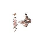 Pendentif de carillon à vent papillon en métal pour décoration de jardin et de maison, papillon Pendentif de carillon à vent papillon en métal pour décoration de jardin et de maison, papillon