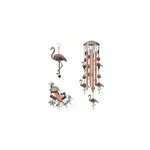 Pendentif de carillon à vent papillon en métal pour décoration de jardin et de maison, flamant Pendentif de carillon à vent papillon en métal pour décoration de jardin et de maison, flamant