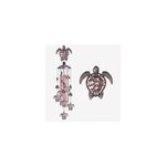 Pendentif de carillon à vent papillon en métal pour décoration de jardin et de maison, tortue de mer Pendentif de carillon à vent papillon en métal pour décoration de jardin et de maison, tortue de mer