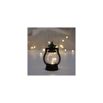Petite lampe  huile lectronique rtro de nol cadeau cratif dcoration, noir