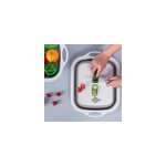 Planche à découper en silicone pliable et multifonctionnelle pour la cuisine - panier à fruits Planche à découper en silicone pliable et multifonctionnelle pour la cuisine - panier à fruits