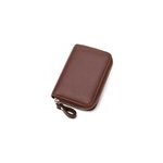 Porte - cartes unisexe rdif porte - monnaie en cuir pu à fermeture éclair, marron Porte - cartes unisexe rdif porte - monnaie en cuir pu à fermeture éclair, marron