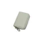 Porte - cartes unisexe rdif porte - monnaie en cuir pu  fermeture clair, vert