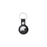 Porte - cls en cuir pour apple airtag tracker porte - cls de localisation pour chien, noir