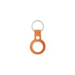 Porte - cl�s en cuir pour apple airtag tracker porte - cl�s de localisation pour chien, orange