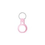 Porte - cl�s en cuir pour apple airtag tracker porte - cl�s de localisation pour chien, rose