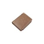 Portefeuille  glissire multi - cartes pour hommes, mode vintage, marron